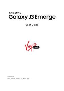 Samsung Galaxy J3 Emerge manual. Smartphone Instructions.
